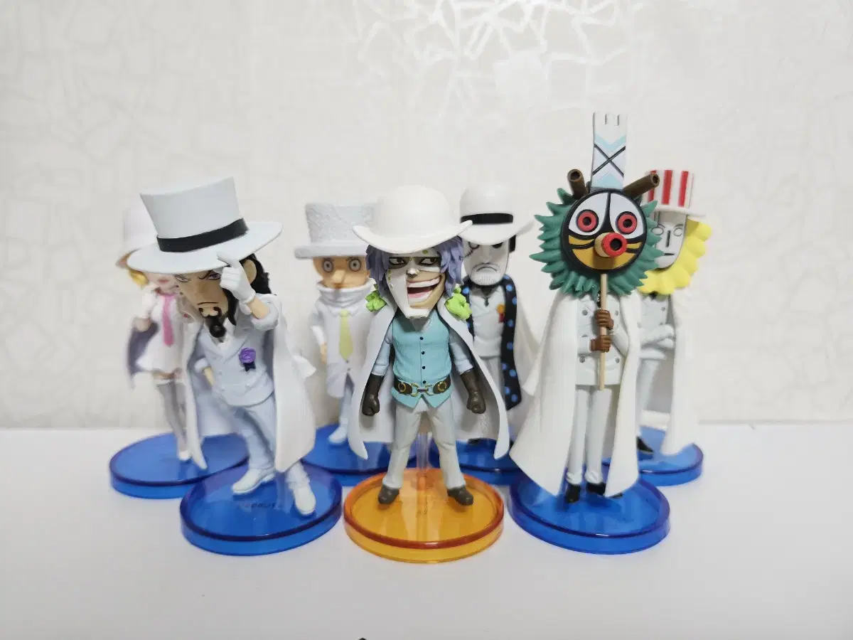 CP0 ONEPIECE Wall Call Figures Lurch, Spendam, Kaku, and Stussy