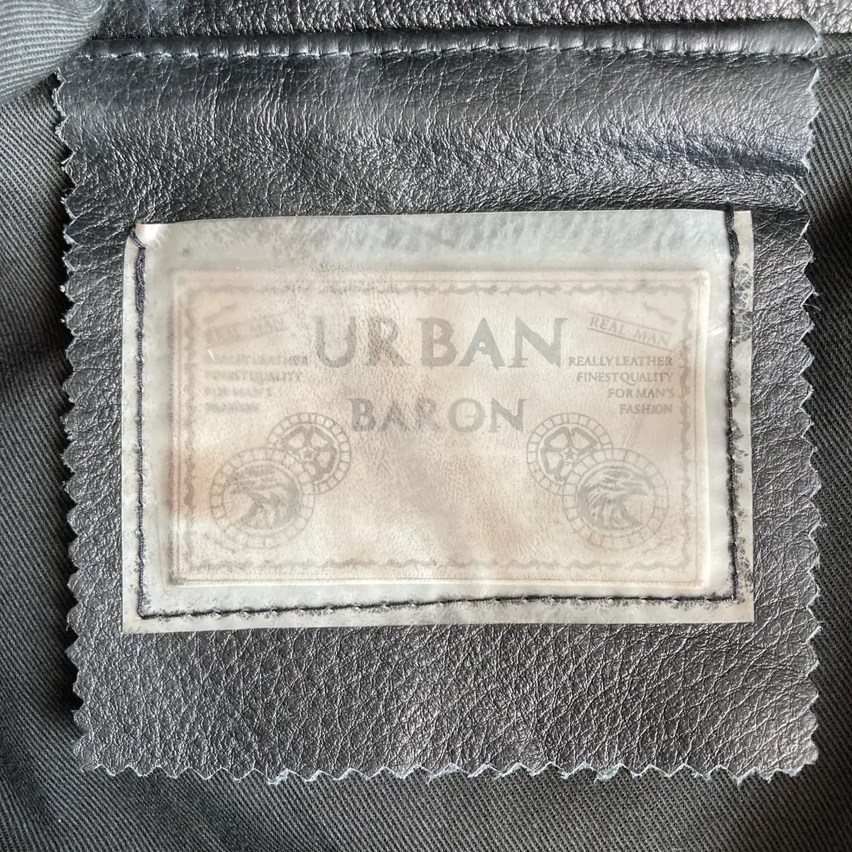 Urban Baron 모터사이클 아메리칸 커스텀 카우하이드 레더 자켓