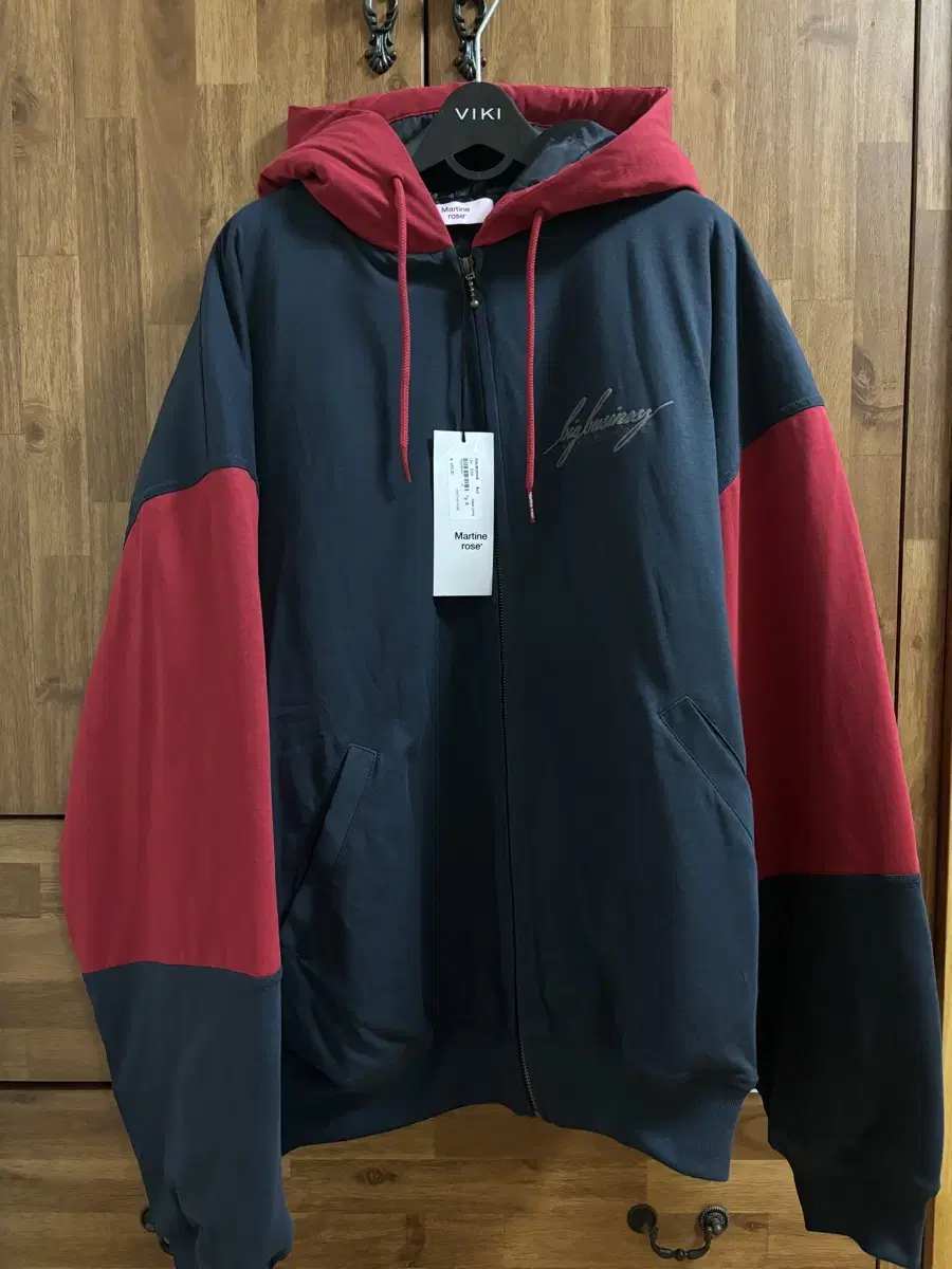 [S] Martin Rose Quilted Zip-Up Hoodie (Zip-Up Hood)