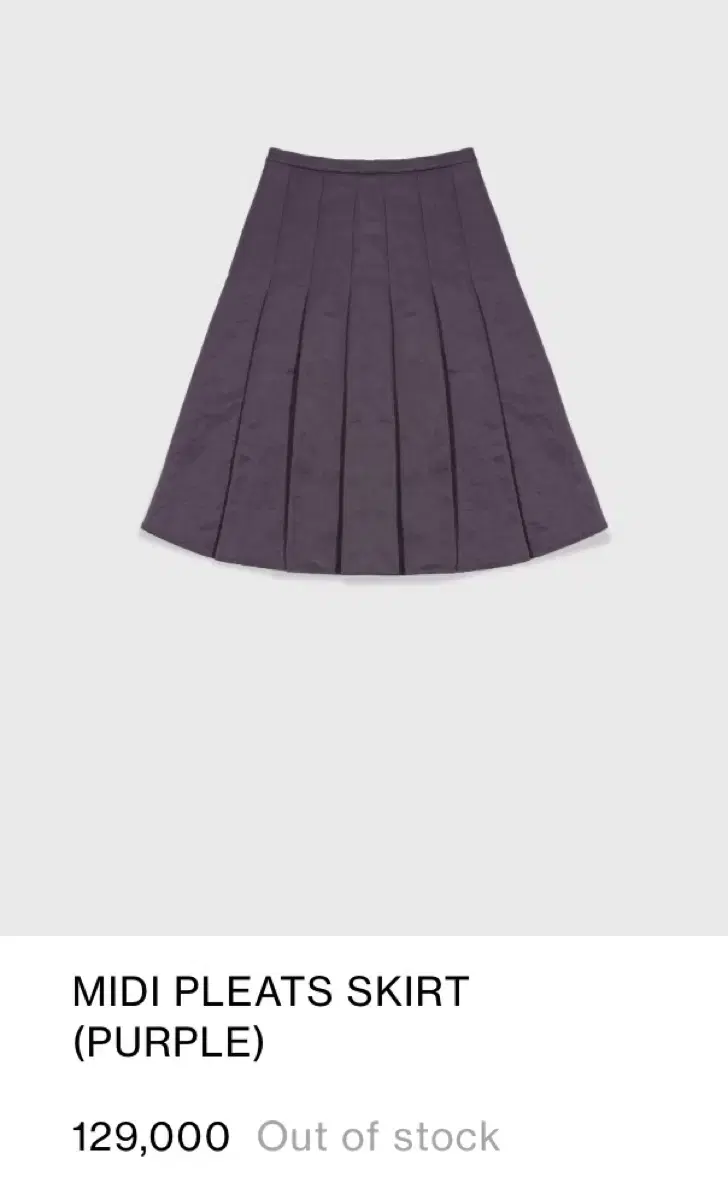 Burmula midi pleats skirt