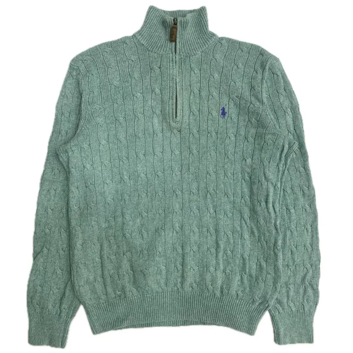 Polo Ralph Lauren vahn up mint pretzel knit M size cable