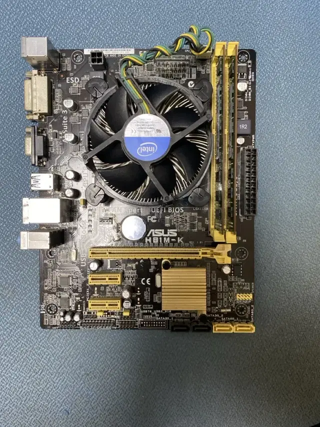 Asus h81m-k i5 4670k 4g+8g 램 택포