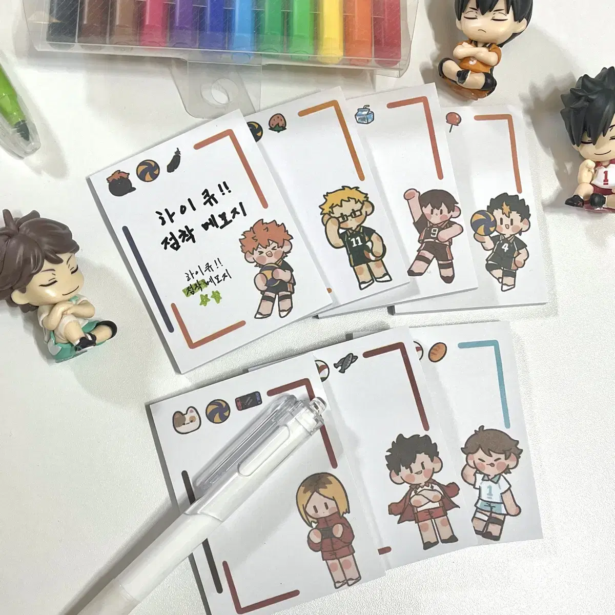 2500 won!! haikyuu sticky note paper (50p) @@