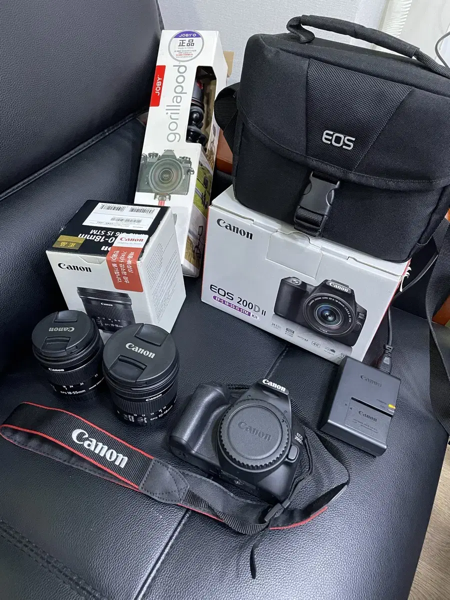 캐논 200D 2 렌즈키트+EFS 10-18mm 렌즈