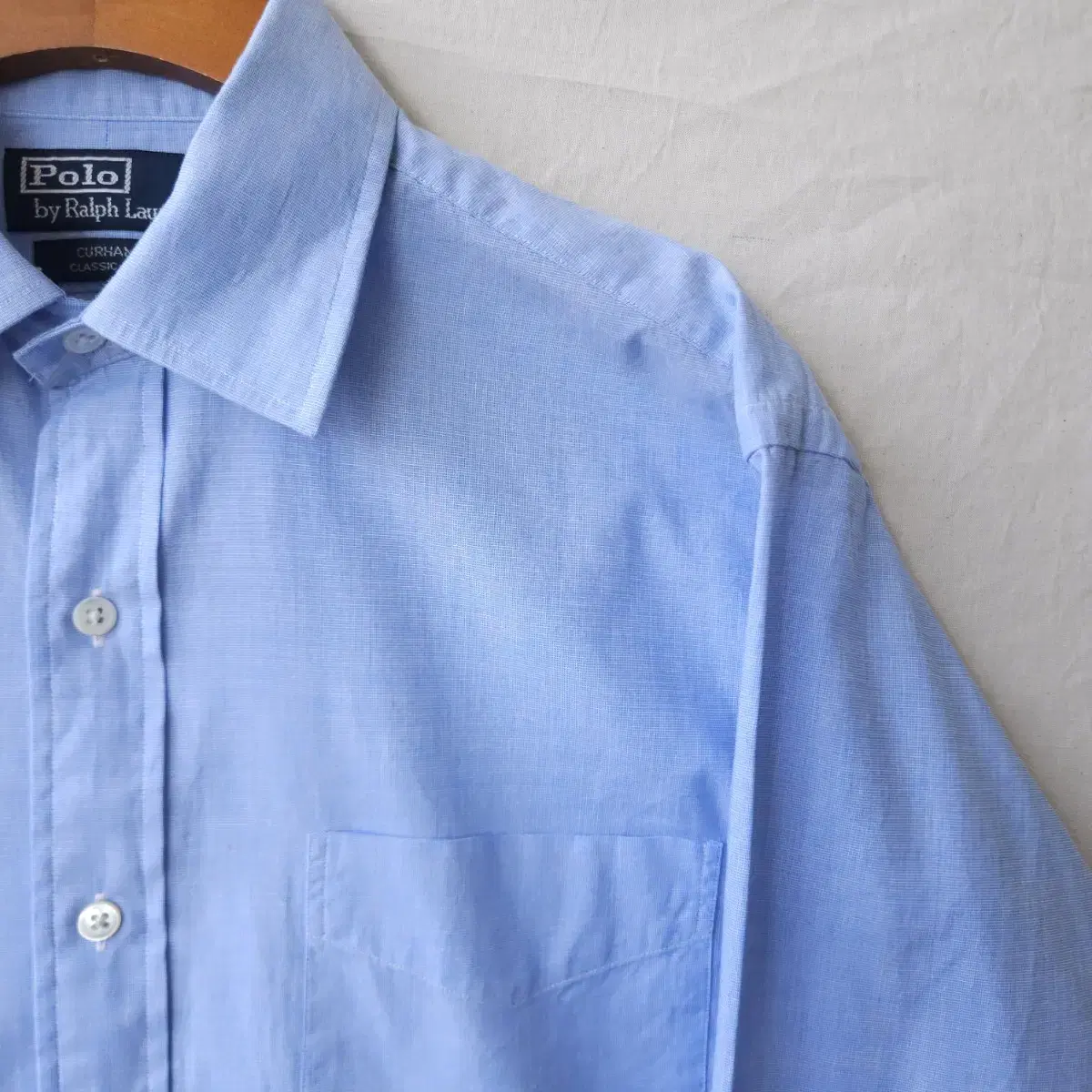 Polo Shirt Sky Blue Long Sleeve Shirt L to XL