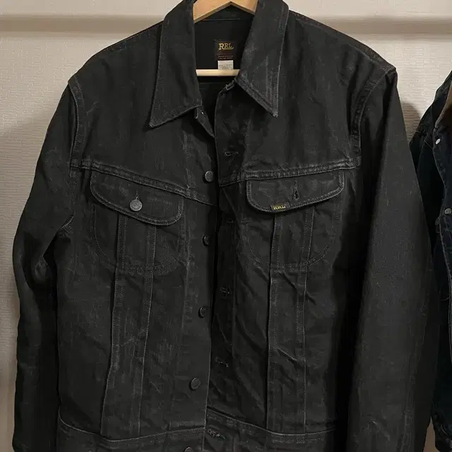 RRL 데님 트러커 블랙