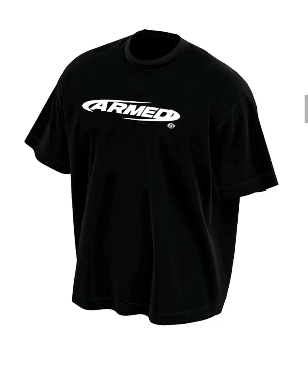 ARMED 오버핏 T-SHIRT [블랙] XL 팔아요