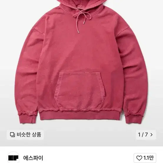 에스파이/VTG HOODIE (PINK)/3 size