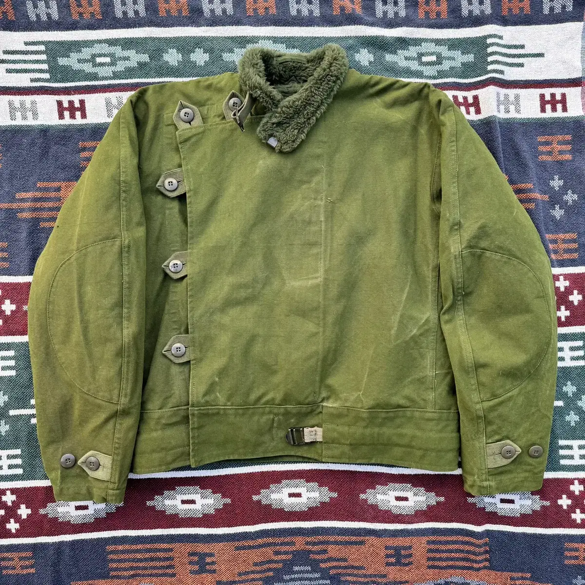 Swedish Army Motorcycle Jacket (L)