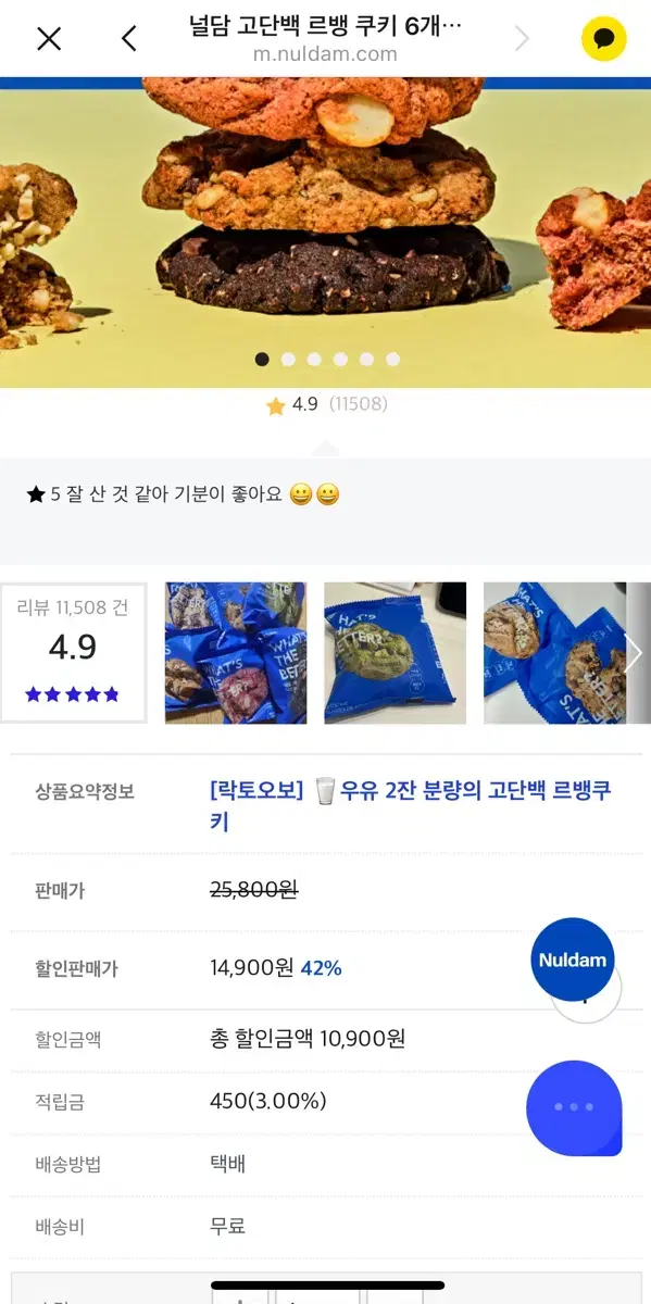 널담 르뱅 쿠키 12개입