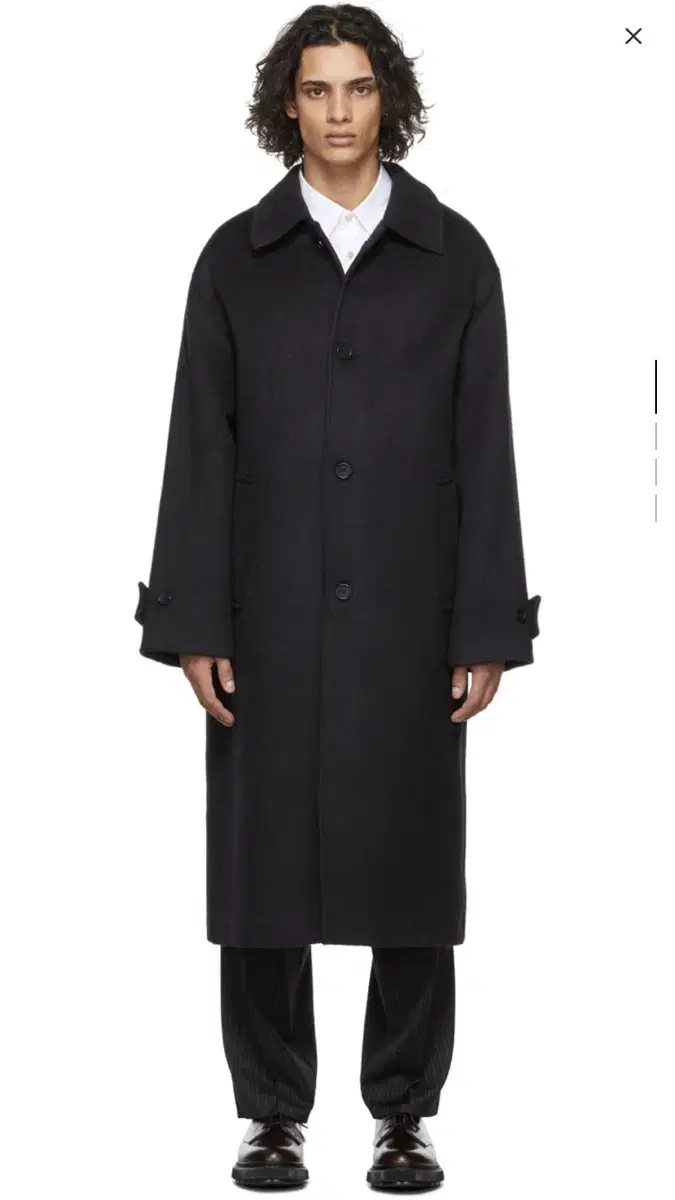 Mfpen x ssc Hollis wool coat black M