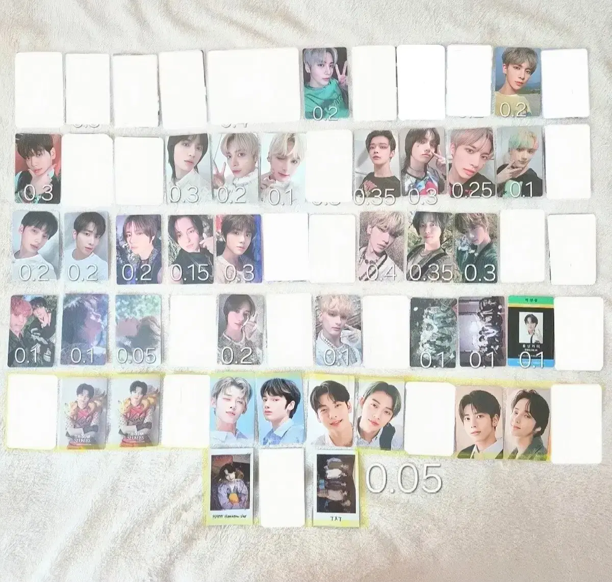 Quick sale) txt photocard Individual bulk wts Soobin Yeonjun Beomgyu Taehyun Huning