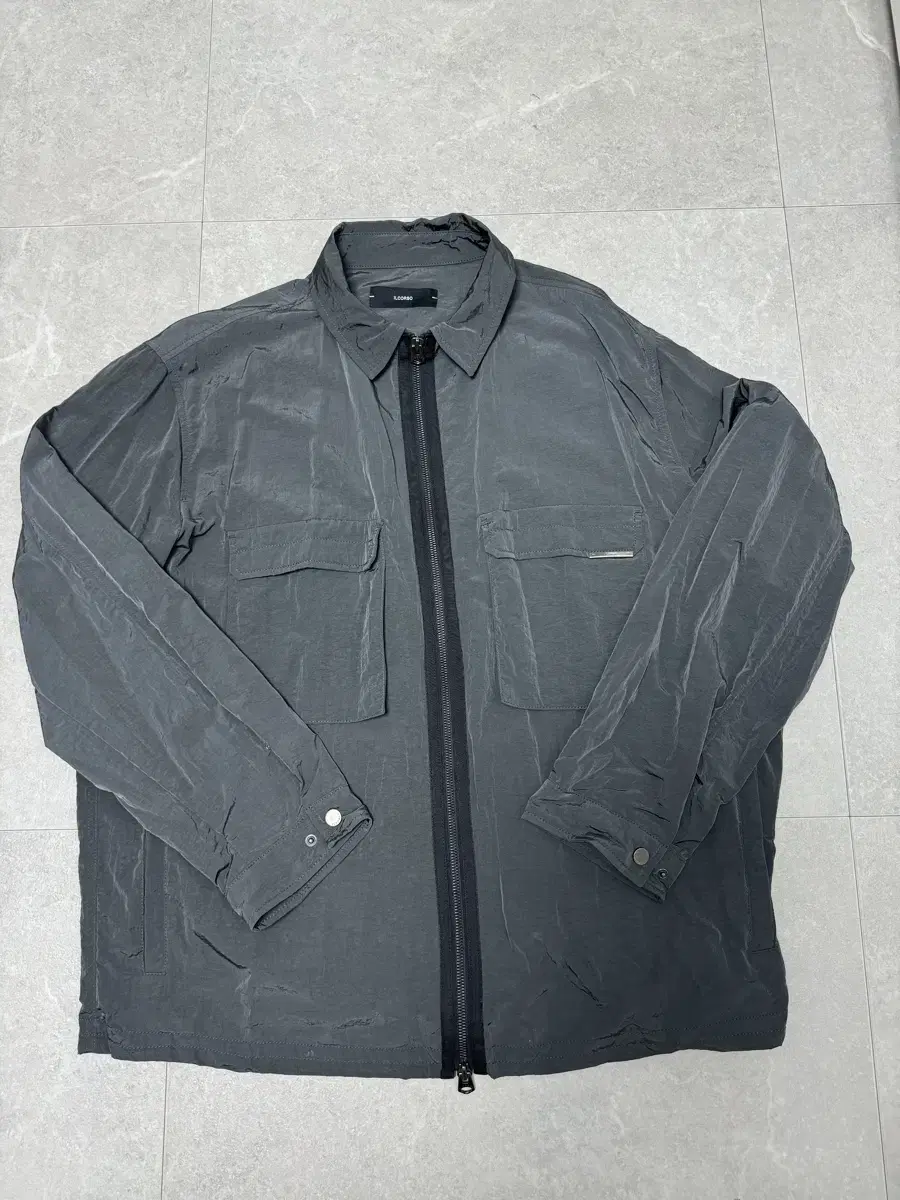 Ilkorso Nylon Shirt Jacket Gunmetal