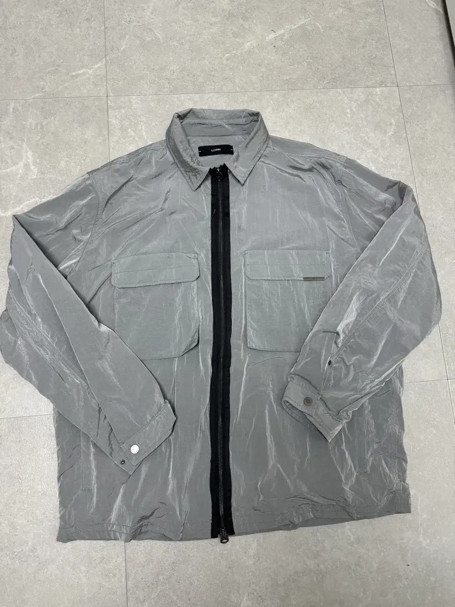 Ilkorso Nylon Shirt Jacket Gray