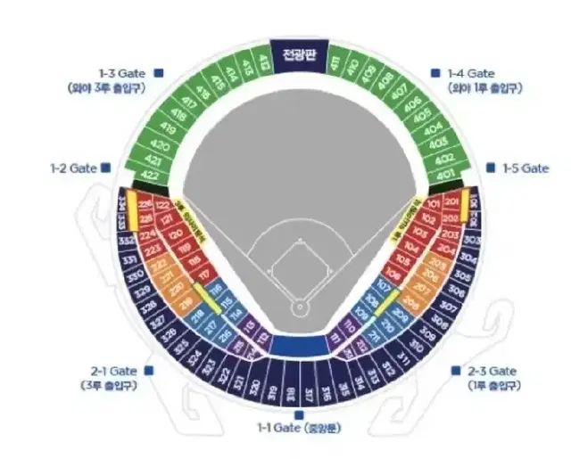 와일드카드 2차전 3루 324블럭 통로근처 단석