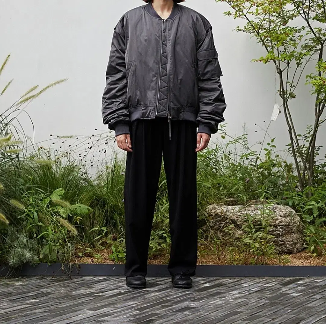 Zuu Oversized Mayan MA-1 Gray M size