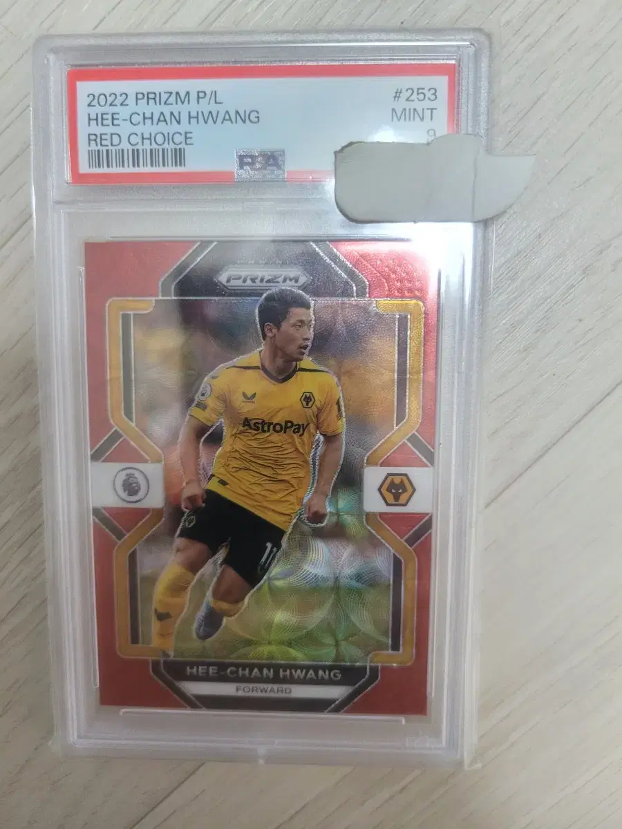 Heechan Hwang 30 Hanjeong Soccer Card Grade