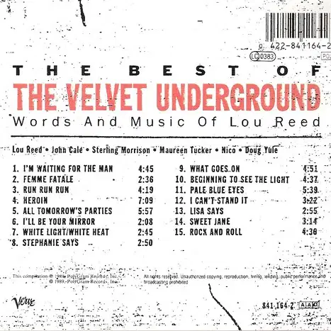 Velvet Underground - 베스트앨범 (CD) 유럽반 EX++