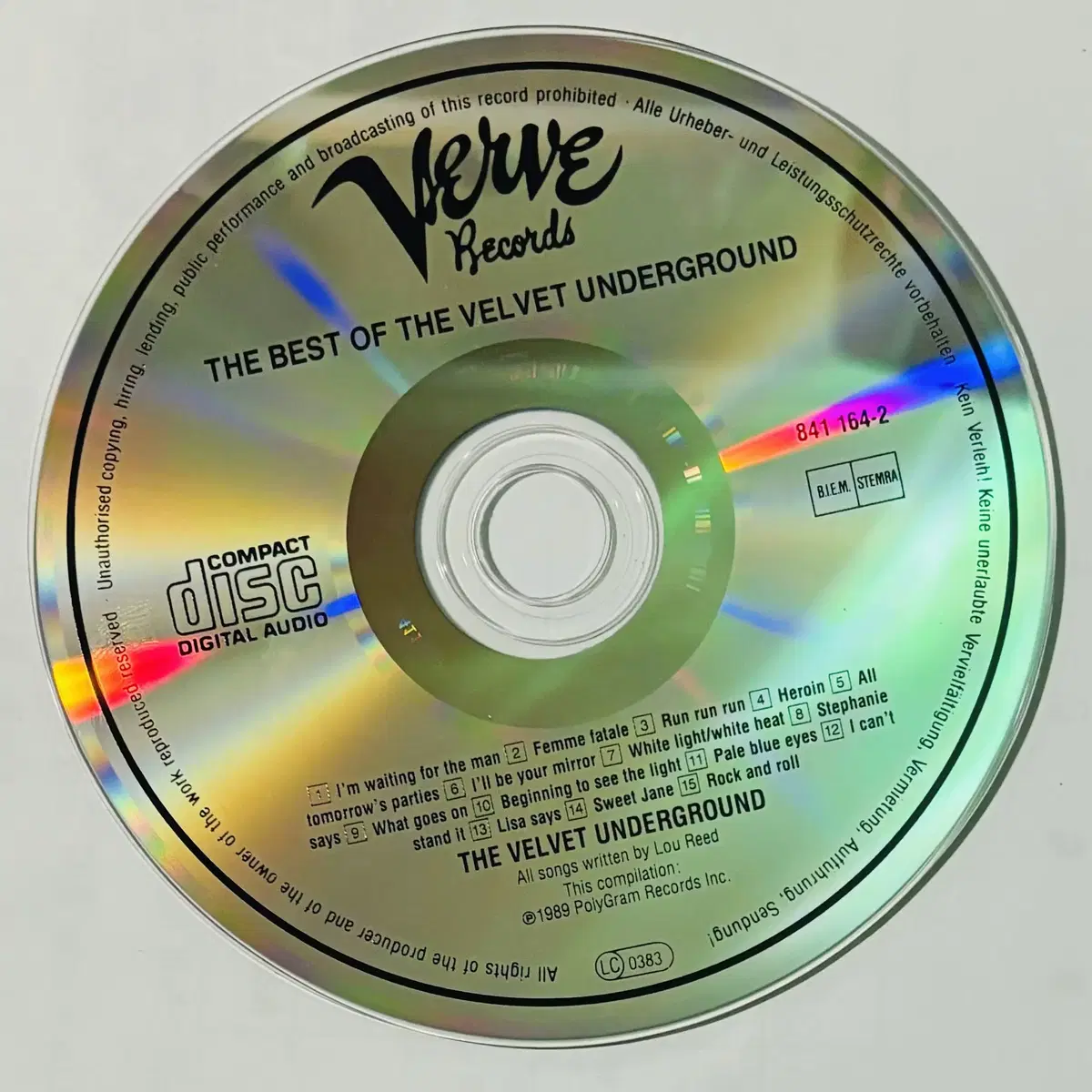 Velvet Underground - 베스트앨범 (CD) 유럽반 EX++