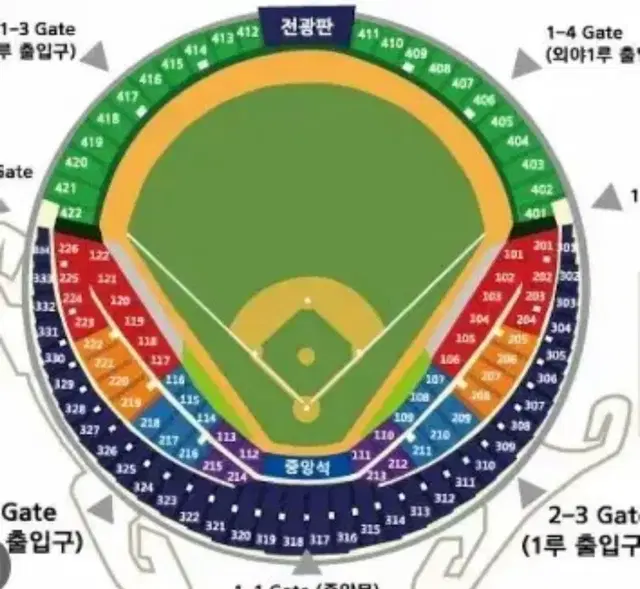 10/3 두산 vs KT 와일드카드 2차전 1루 레드석 단석