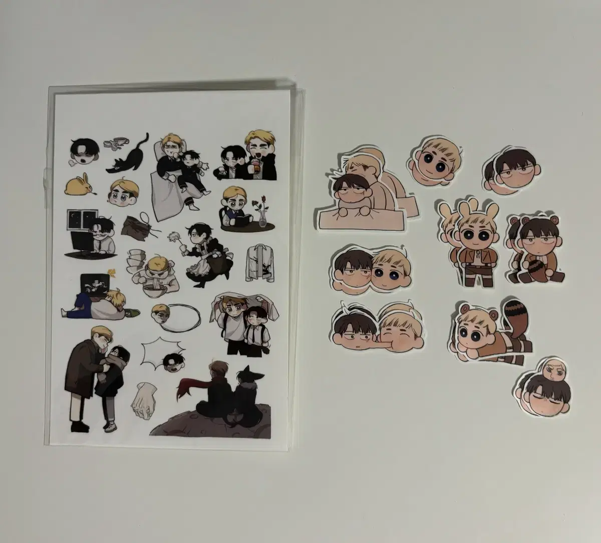 jin jin elvin levi eruri sculpture sticker swordsman sticker