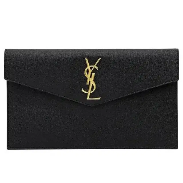 24ss 생로랑 ysl 금장모노그램 업타운 파우치 블랙