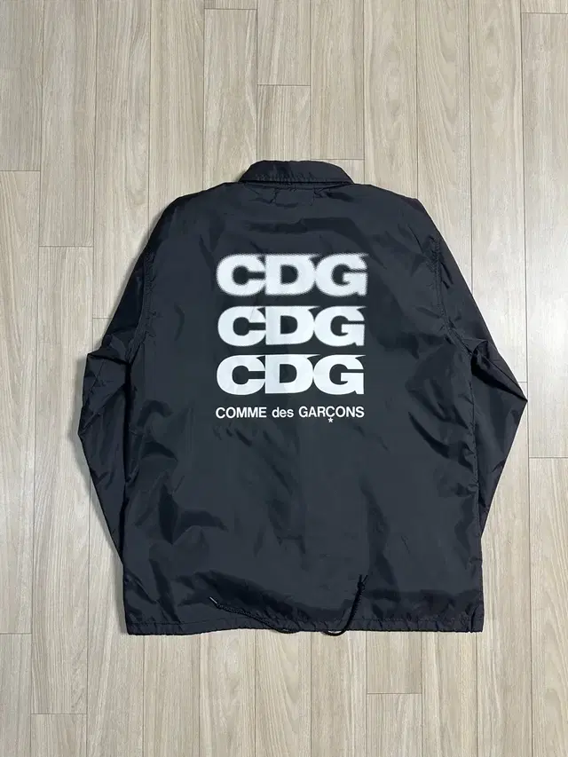 꼼데가르송 CDG 로고 코치자켓 블랙 XL