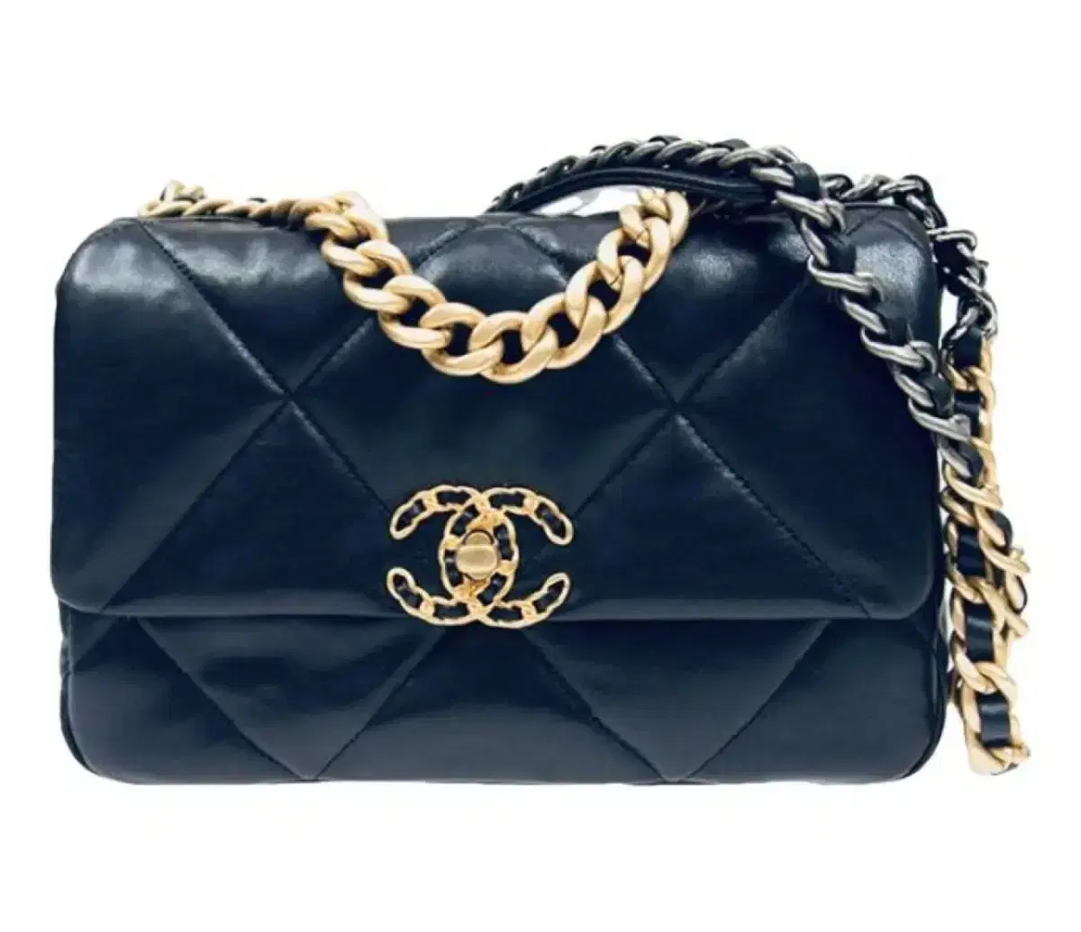 Newer full set Chanel 19 Bag Small Navy