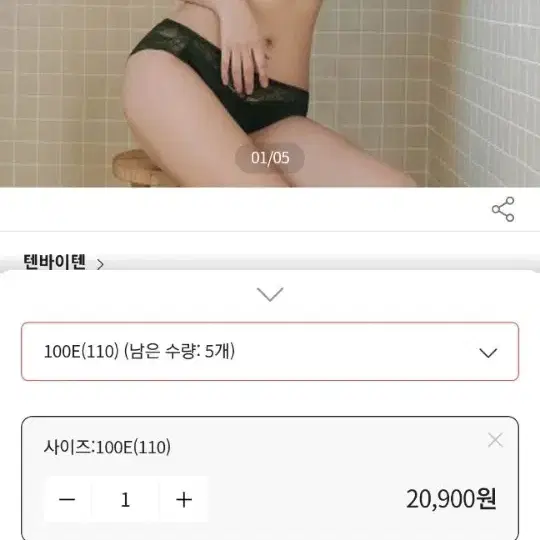 새상품)파란 앤티크 레이스 와이어 빅사이즈 브라팬티세트 100E +110