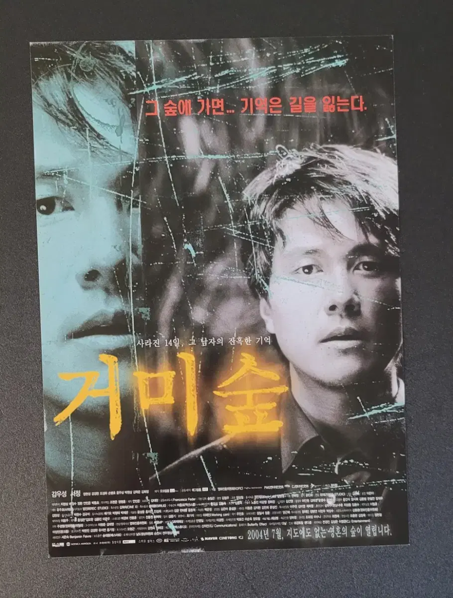 [영화팜플렛] 거미숲 A 전단지 (2004) 감우성 서정 장현성 송일곤