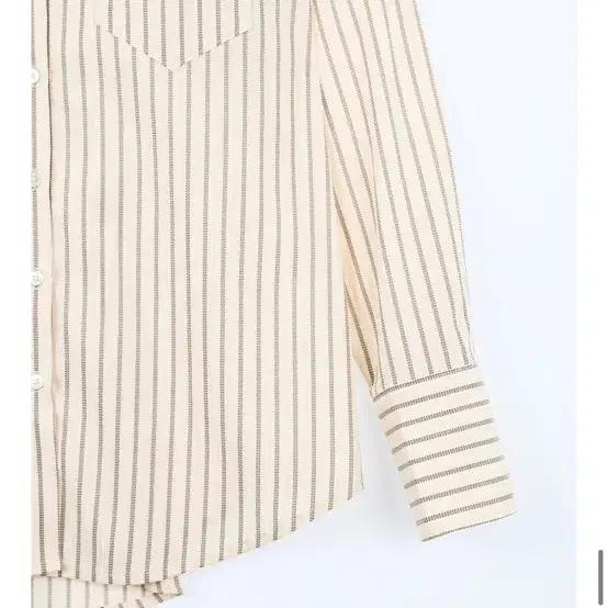 생긴스튜디오 silver line stripe shirt