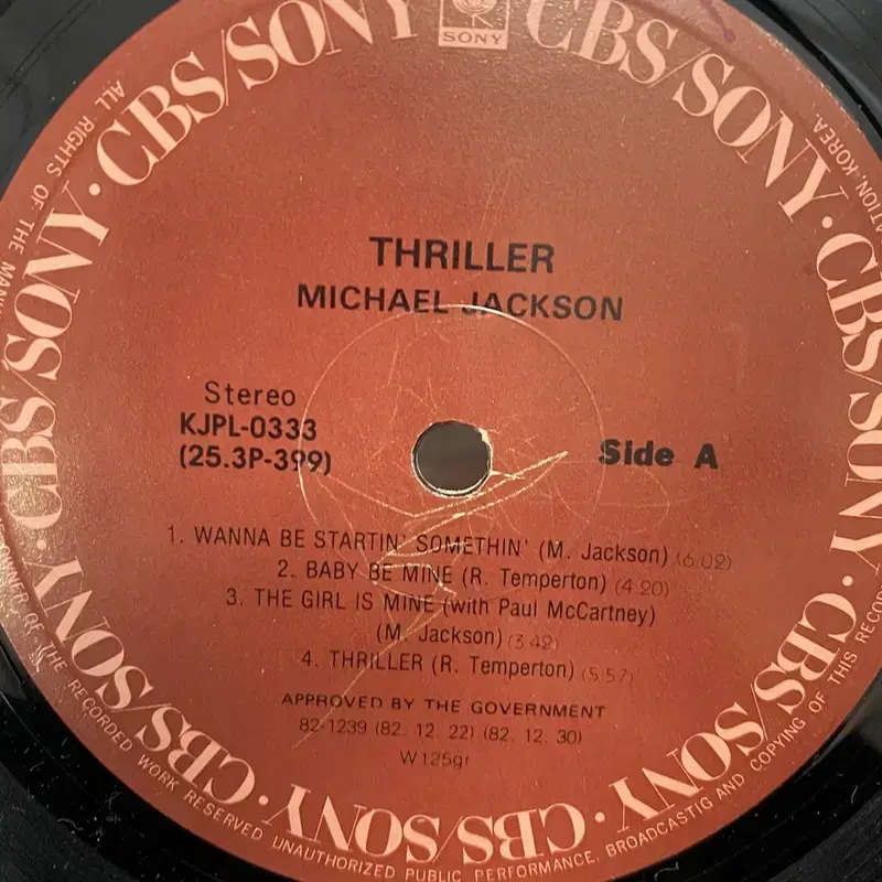 MICHAEL JACKSON LP / AA5712