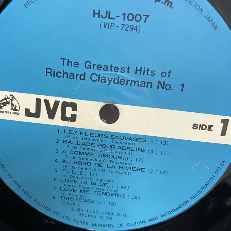 RICHARD CLAYDERMAN LP / AA5728