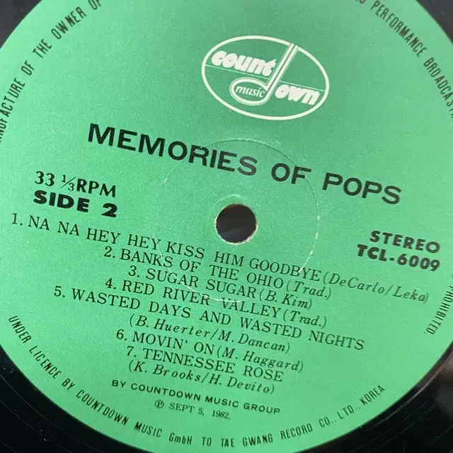 MEMORIES OF POPS LP / AA5750