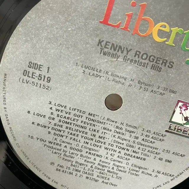 KENNY ROGERS LP / AA5754