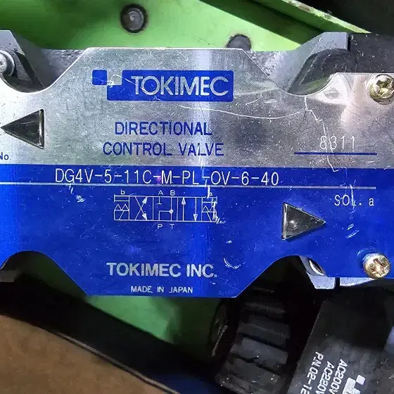 Tokimec 솔레노이드 밸브 DG4V-5-11C-M-PL-OV-6-40