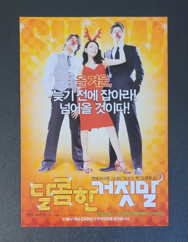 [영화팜플렛] 달콤한 거짓말 전단지 (2008) 박진희 조한선 이기우