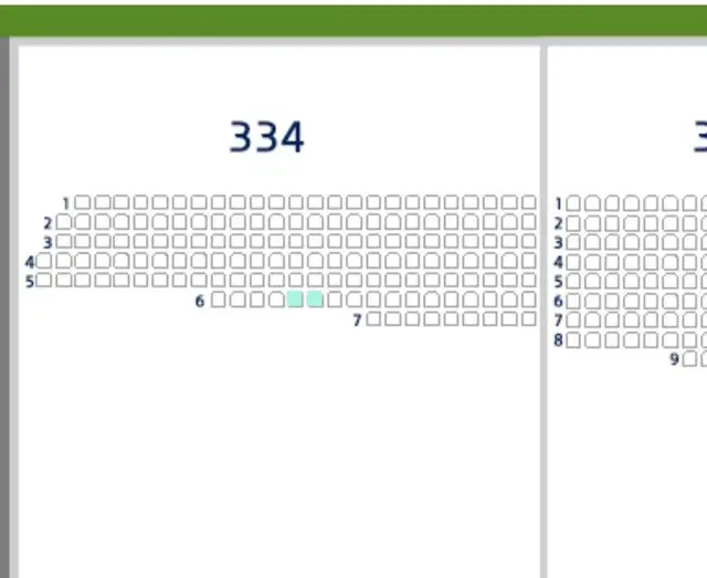 와일드카드 2차전 네이비석 334블럭 6열 2연석
