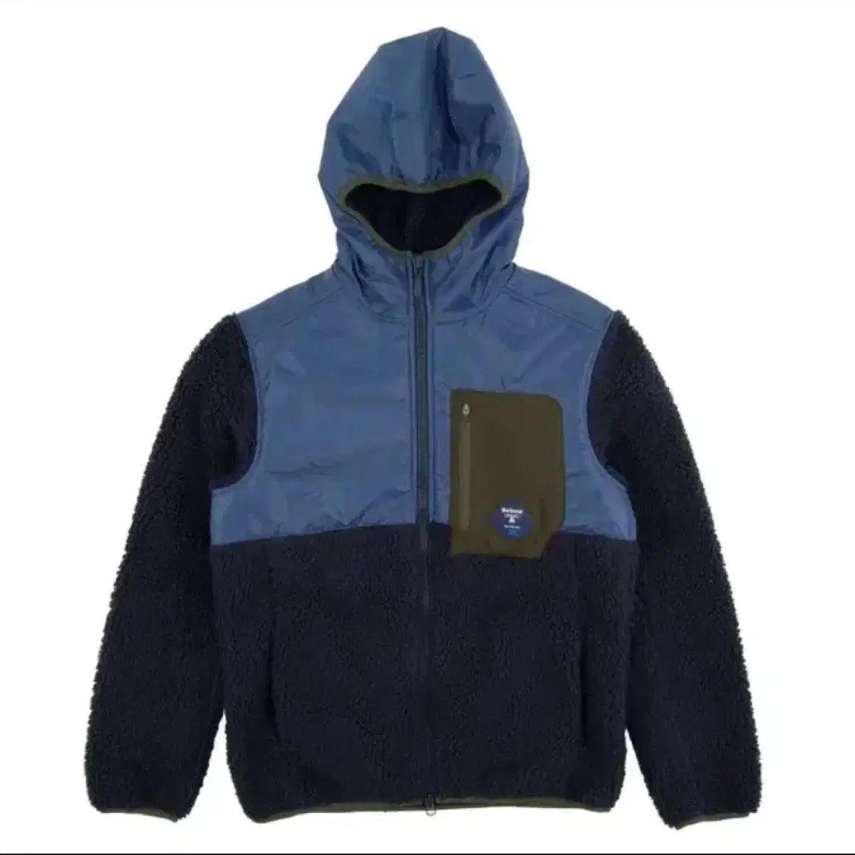 Barbour Beacon Hooded Fleece Jacket Navy