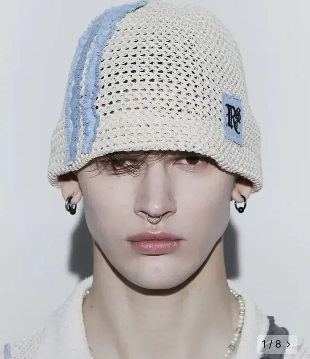 알에스에스씨 비니 DENIM PATCHED BEANIE