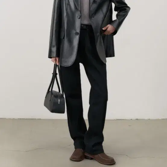 Dunst vegan leather blazer 던스트 레더 자켓