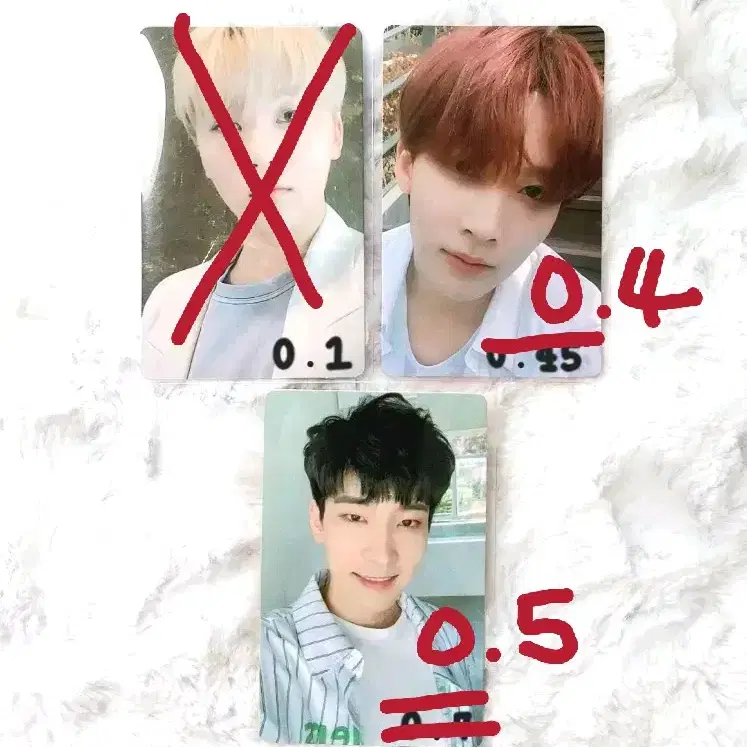 세븐틴 포카 양도 승관 정한 원우 유멬마데 YMMD 유메이크마이데이