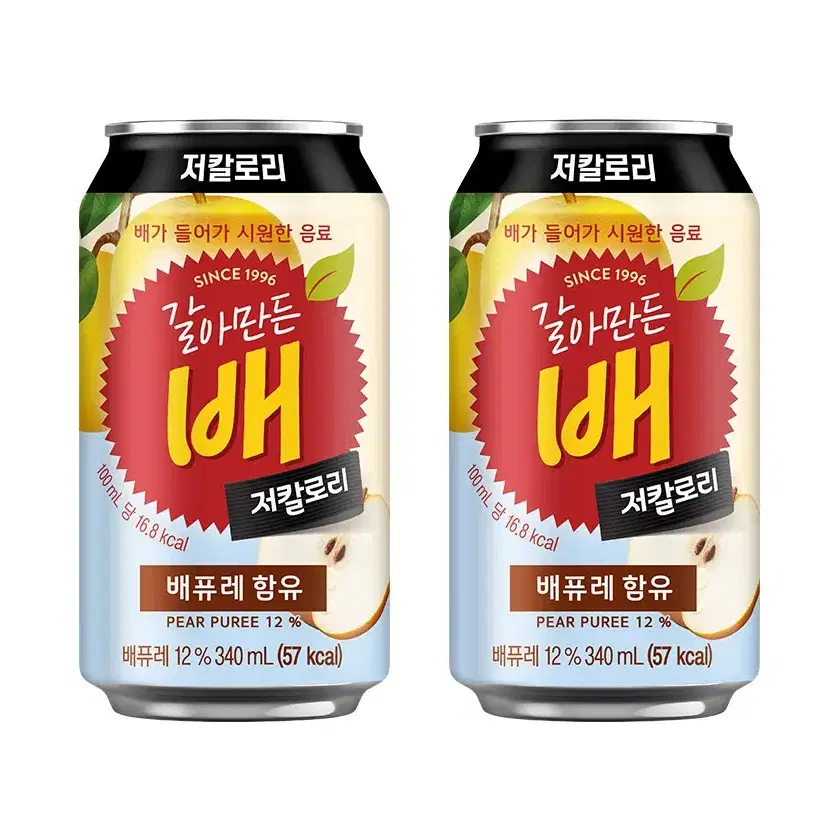 무료배송-갈아만든배 저칼로리 340ml 24캔