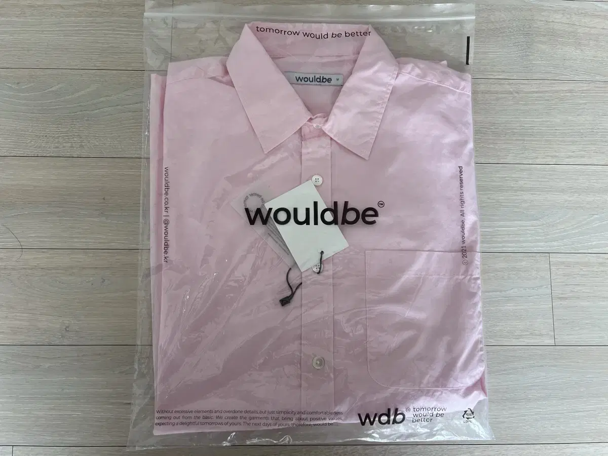 [M] Woodby 60/1 Relaxed Shirt Pink