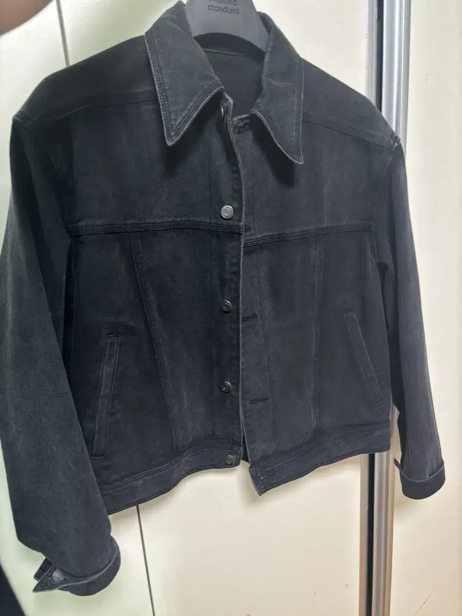 (MooBae)Coors Fei Faded Wash Trekker Jacket (Black) M