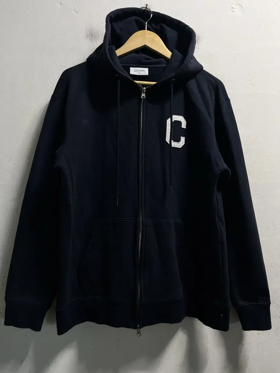 100 COVERNAT Heavyweight Loose Fit Hooded Zip Up Genuine