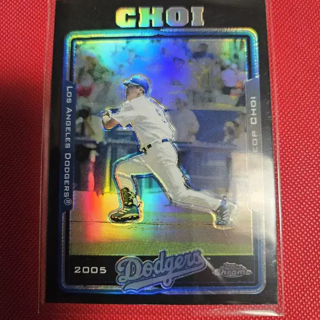 최희섭 2005 Topps Chrome 블랙 리플렉터 카드