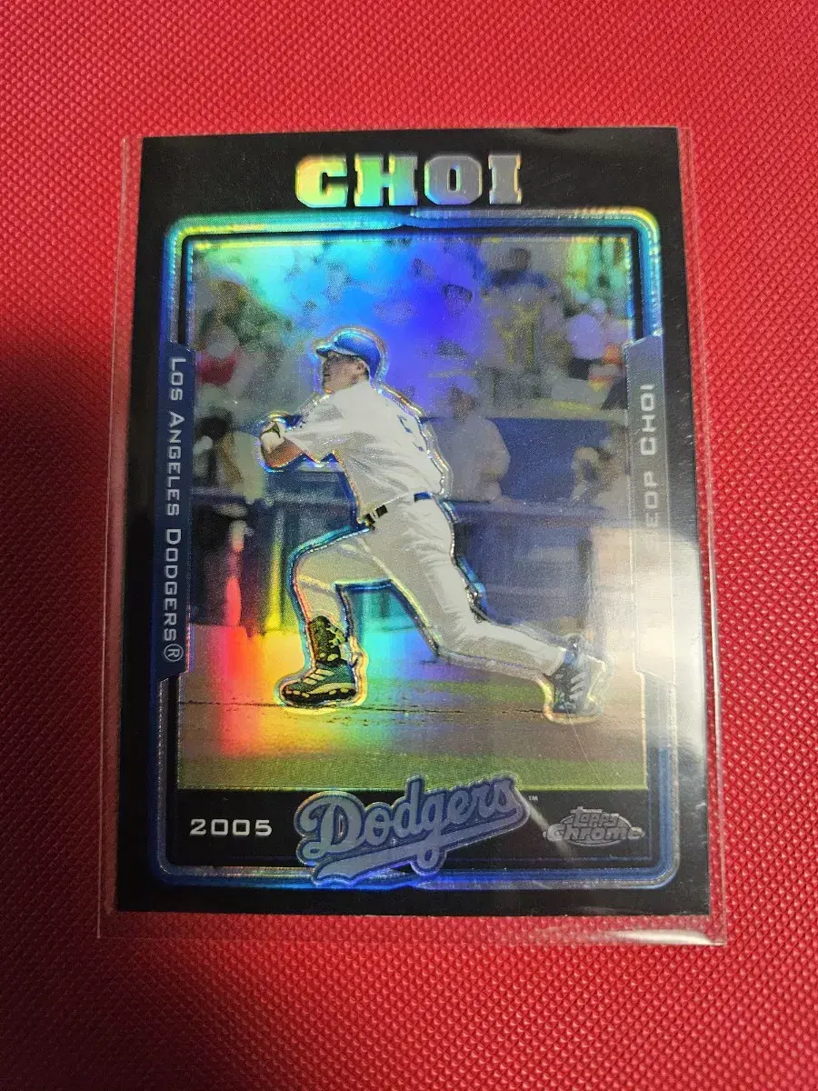 기아 최희섭 2005 Topps Chrome 블랙 리플렉터 카드