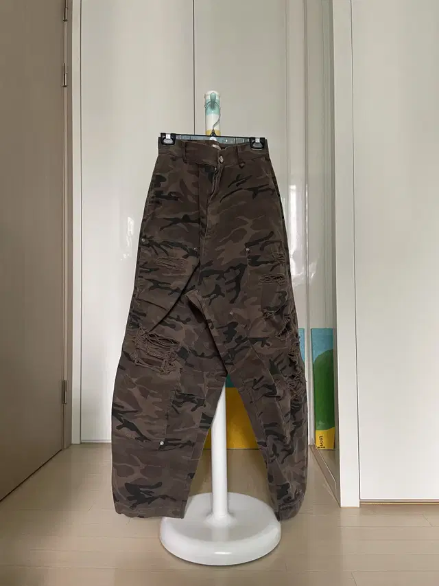 ETCE 이티씨이 DESTROYED CAMO BAGGY PANTS II