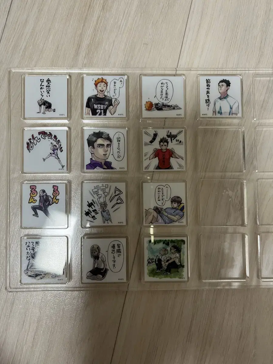 Haikyuu acrylic tiles